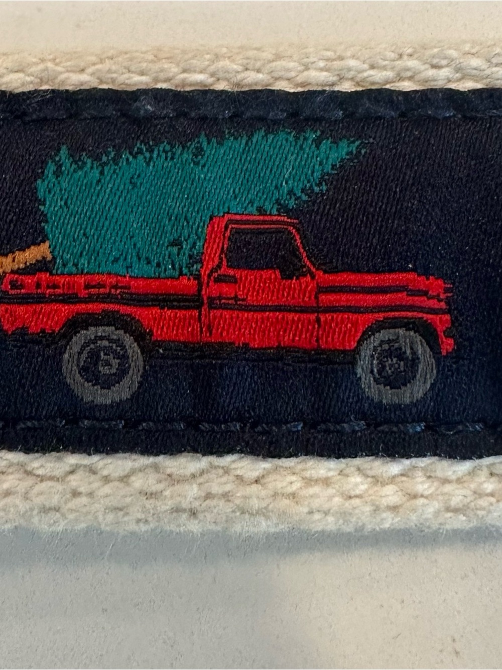 Crewcuts Boys Red Truck Embroidered Belt